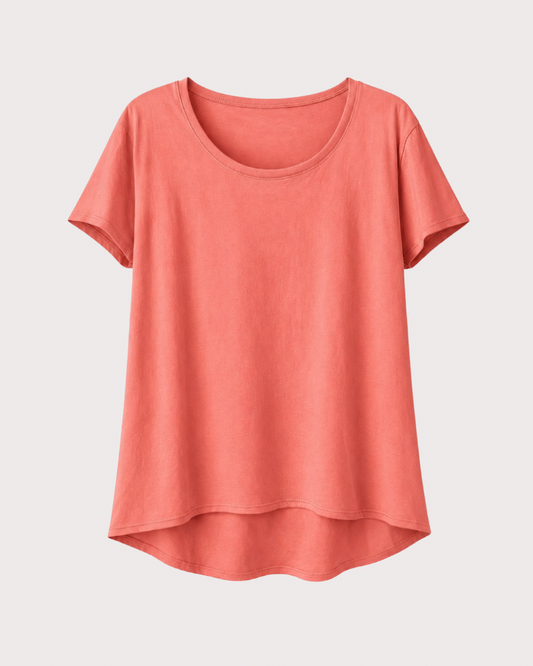 Camiseta Básica Larga Manga Corta