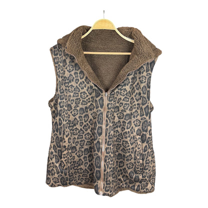 Chaleco reversible leopardo