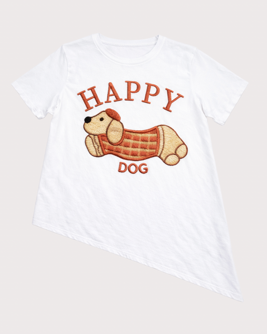 Camiseta Perrito Asimétrica