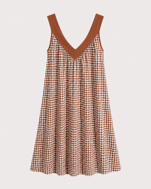 Vestido corto Vichy