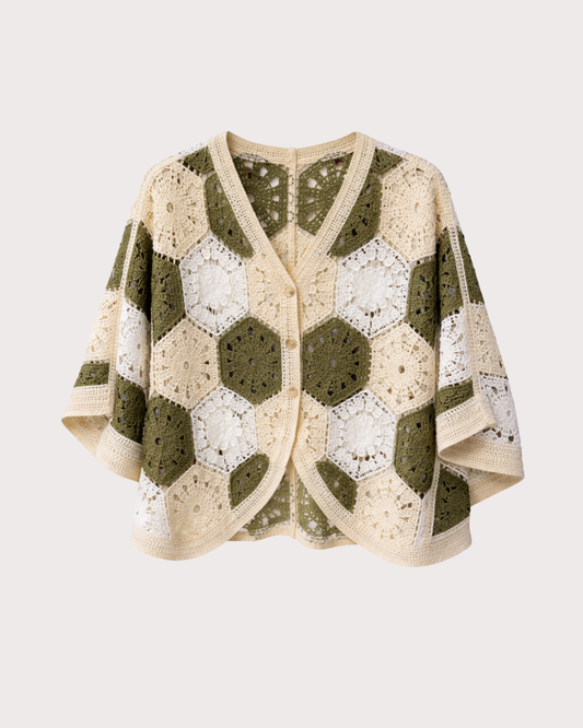 Cárdigan Croché Hexa