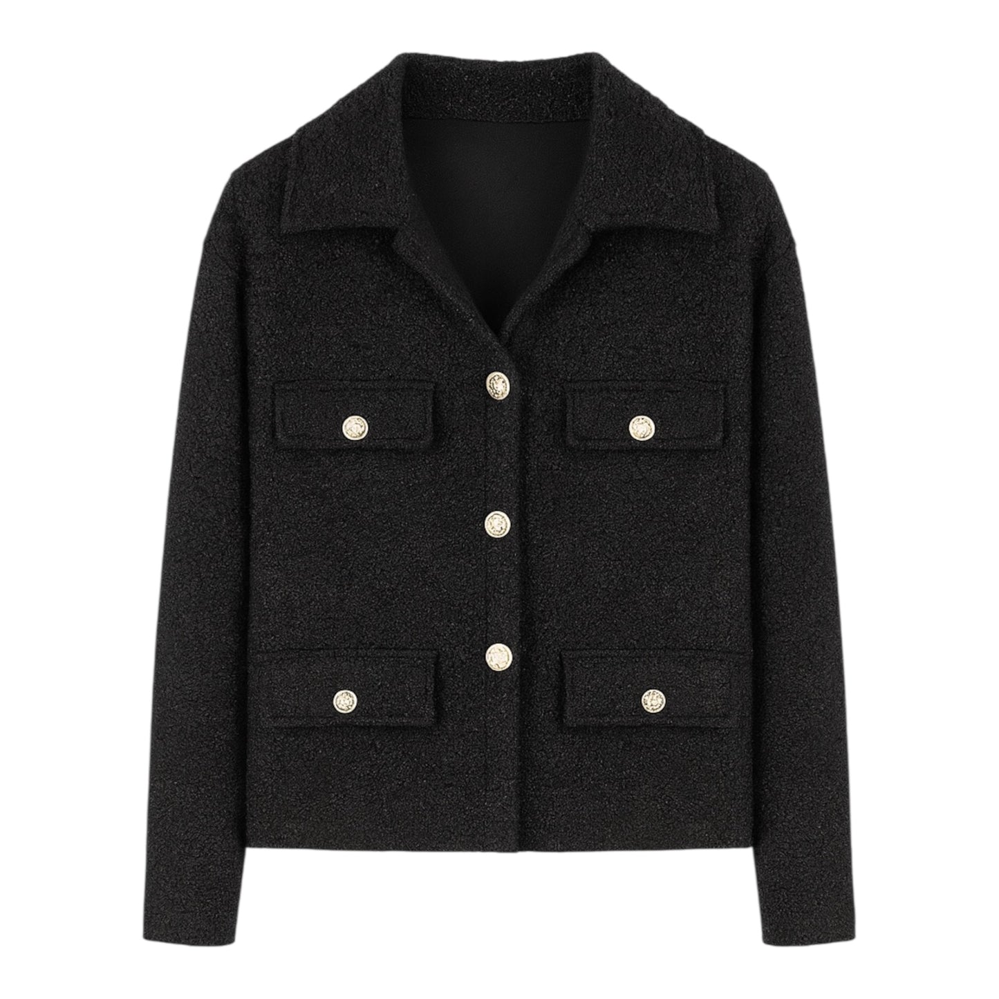 Chaqueta con botones y bolsillos