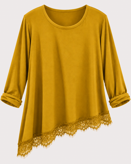 Camiseta Asimétrica Puntilla