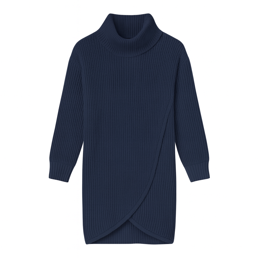 Jersey Vestido Cuello Alto