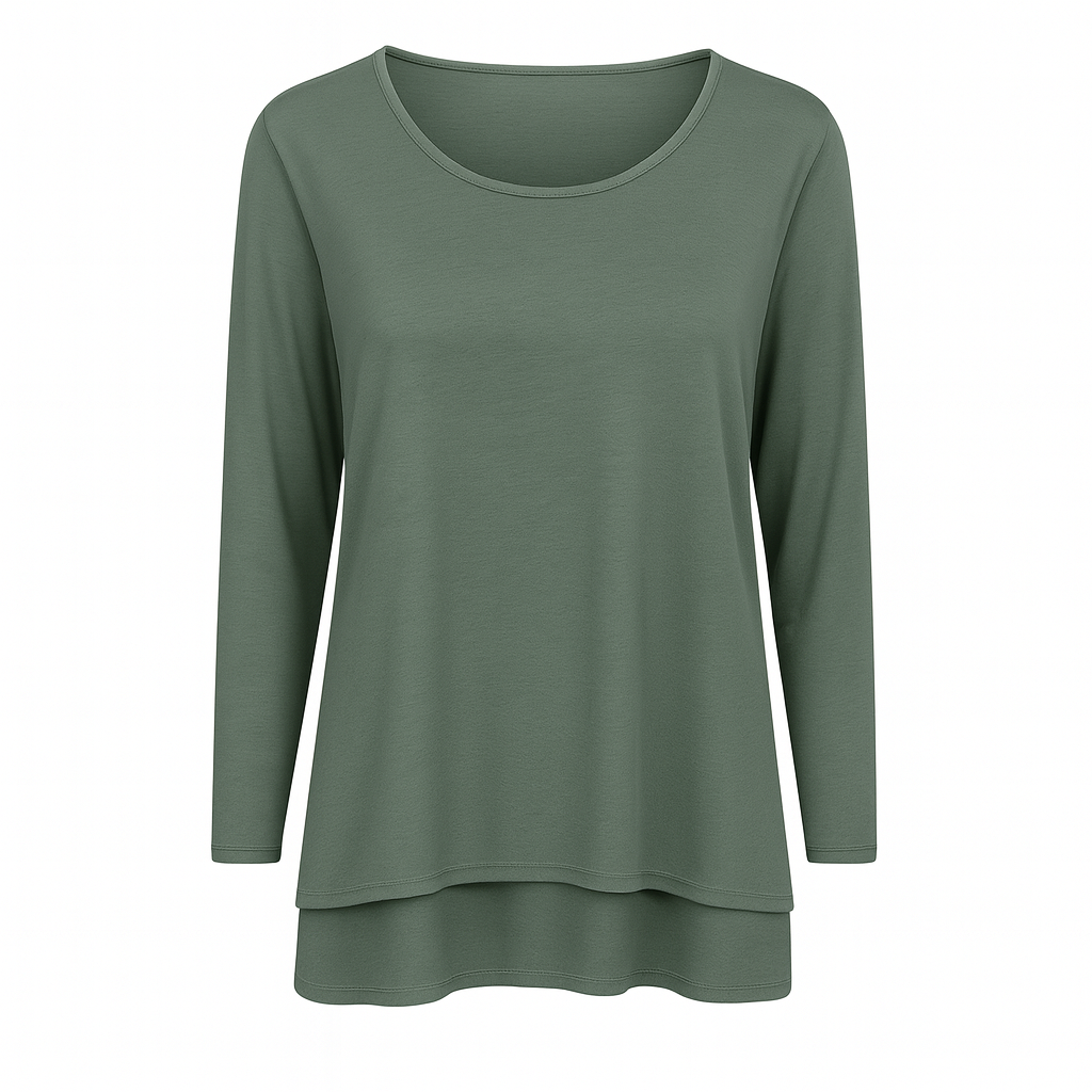 Camiseta básica manga larga