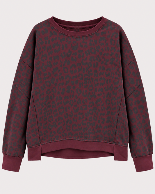 Sudadera Camuflaje Burdeos