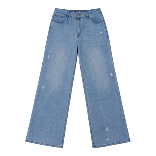 Pantalón tejano ancho