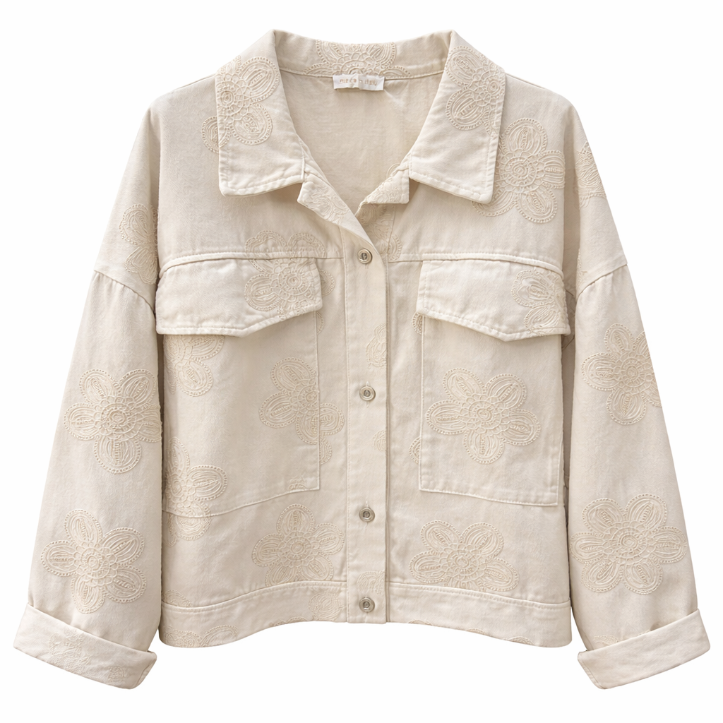 Chaqueta tejana Flores