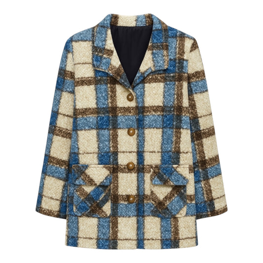 Chaqueta Borrego Cuadros