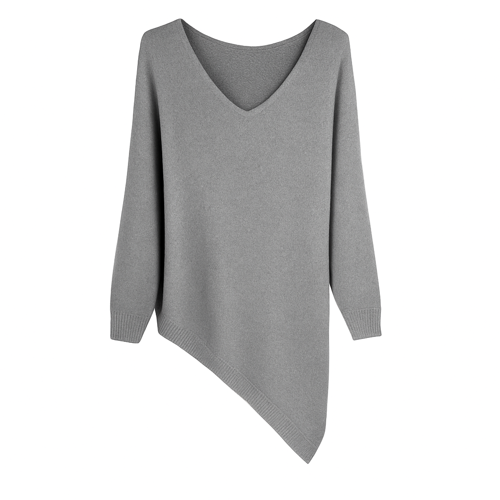 Jersey Asimétrico Cuello Pico