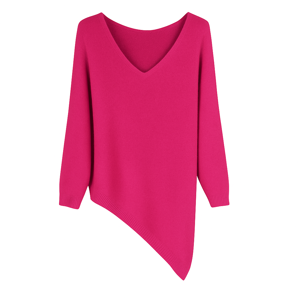 Jersey Asimétrico Cuello Pico