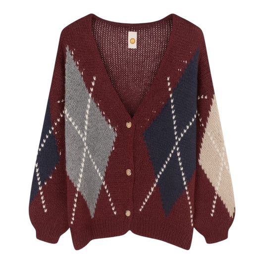 Chaqueta Punto Rombos