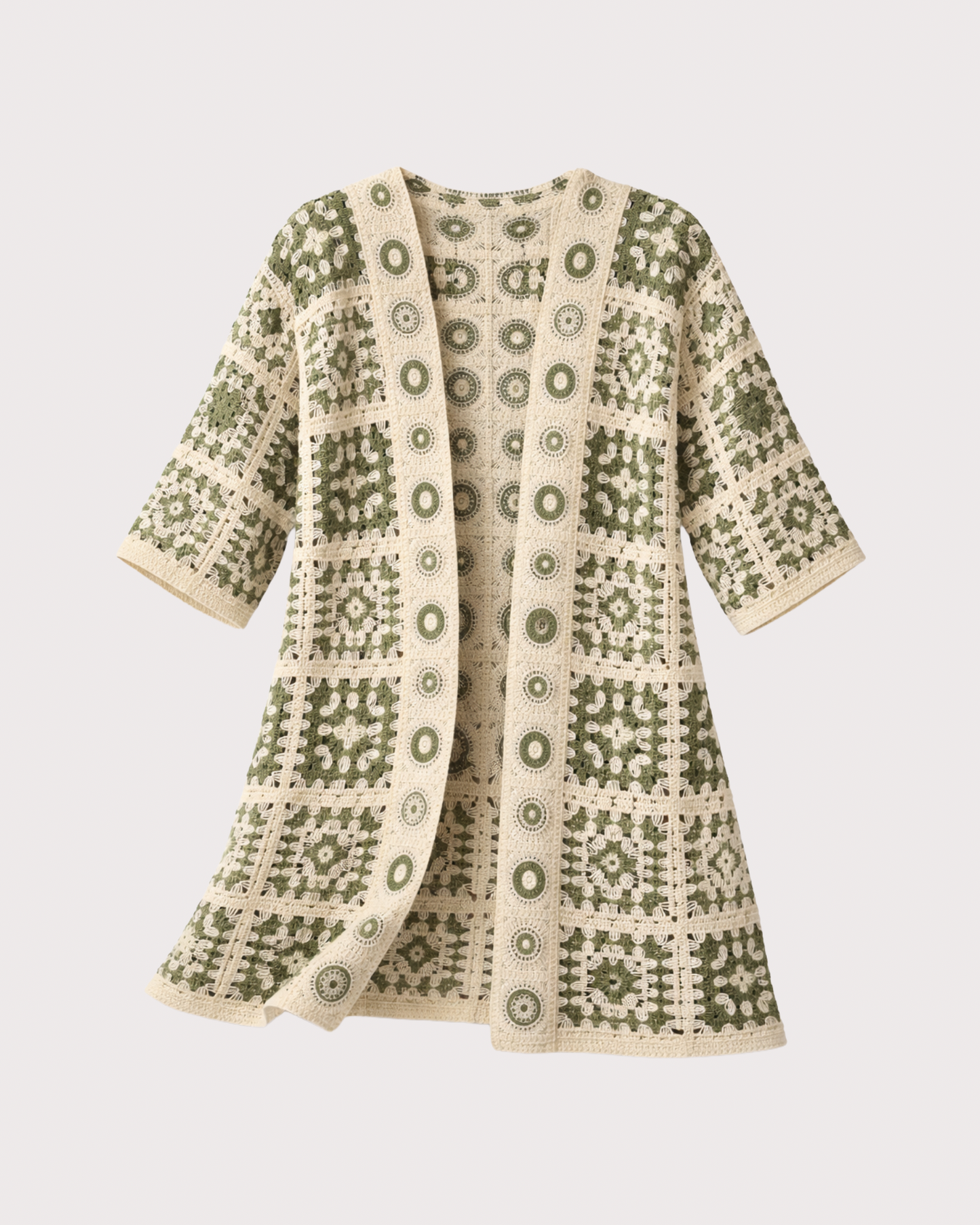 Kimono Croché Mosaico