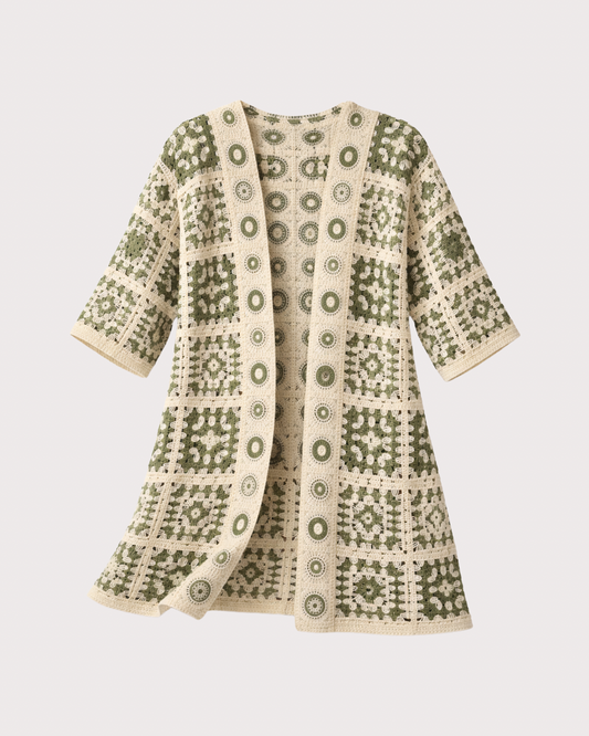 Kimono Croché Mosaico