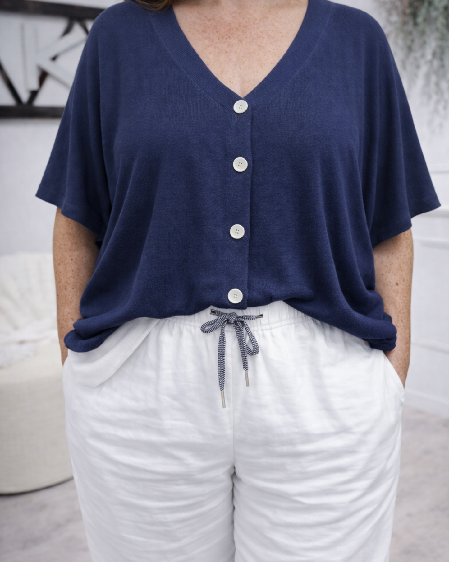 Chaqueta Punto Oversize