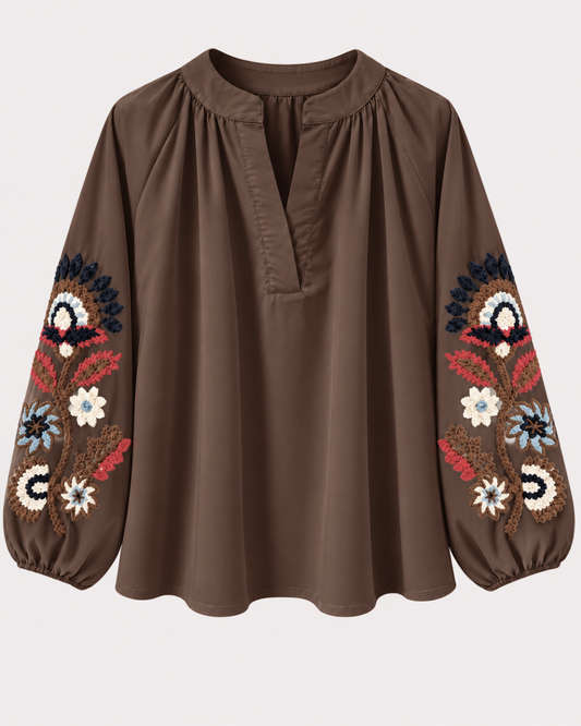 Blusa Bordada Floral