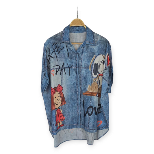 Camisa Snoopy & Mickey