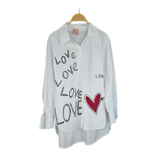 Camisa Blanca Love