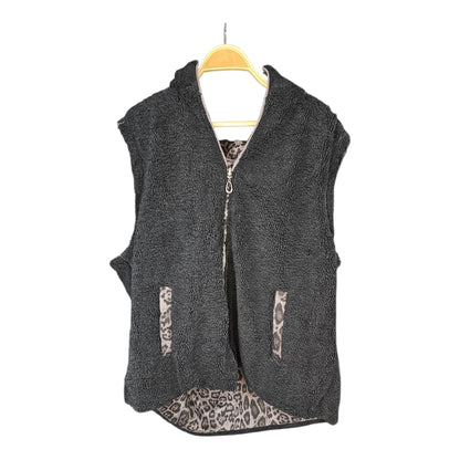 Chaleco reversible leopardo
