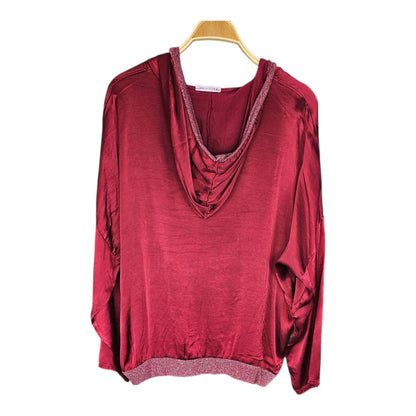 Chaqueta raso con capucha