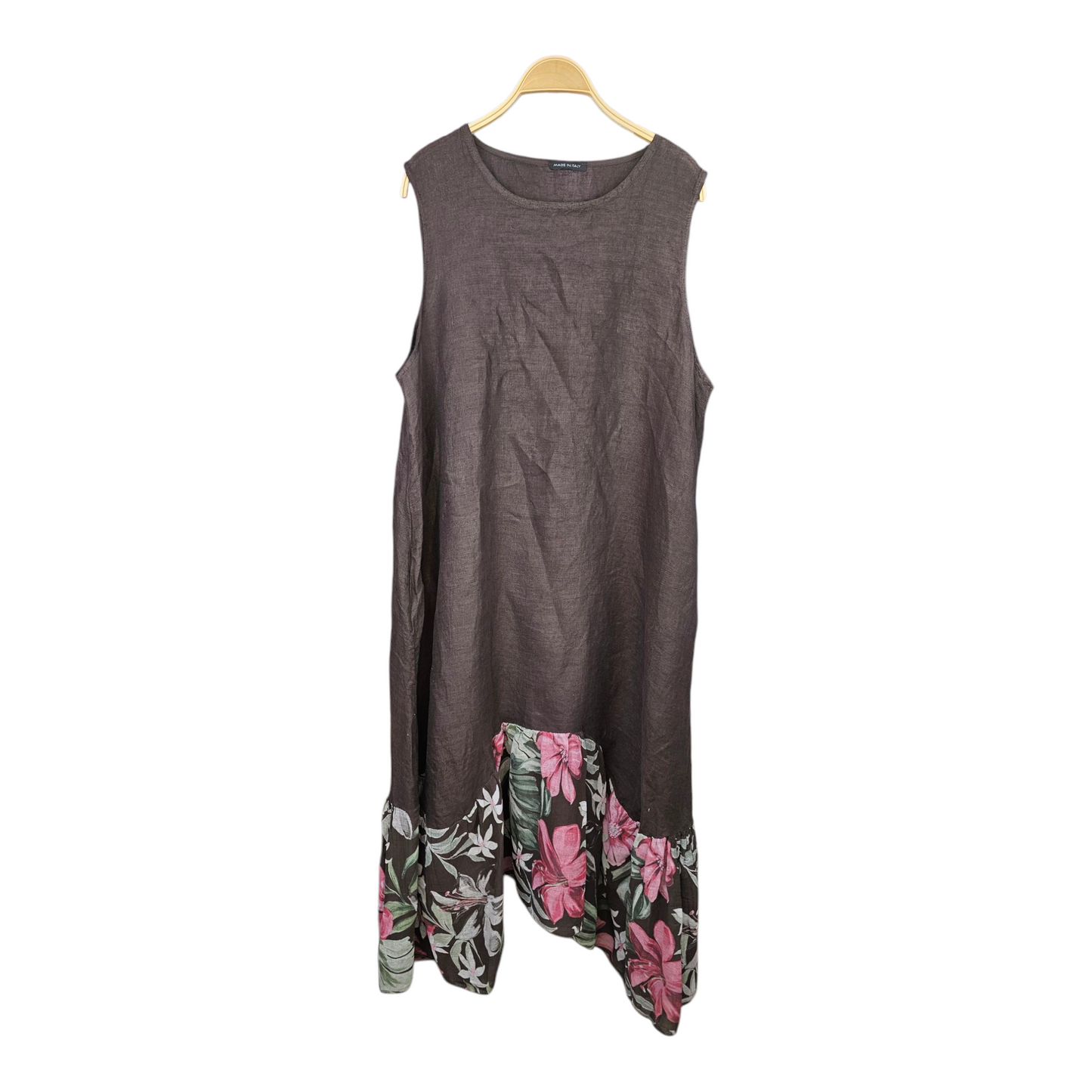 Vestido Lino Flower
