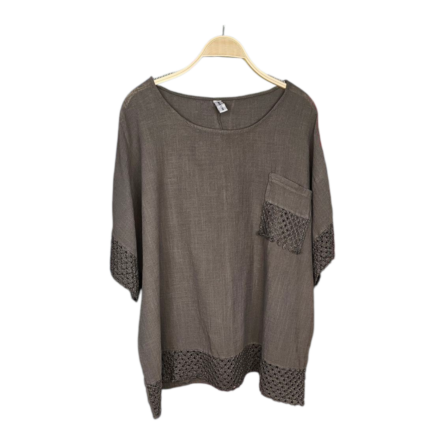 Camiseta Lino Bolsillo