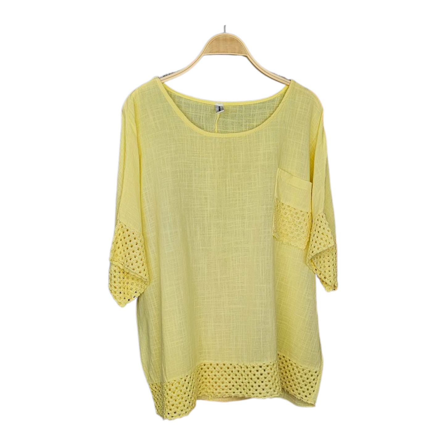 Camiseta Lino Bolsillo