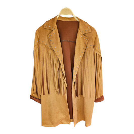 Chaqueta Flecos Desierto