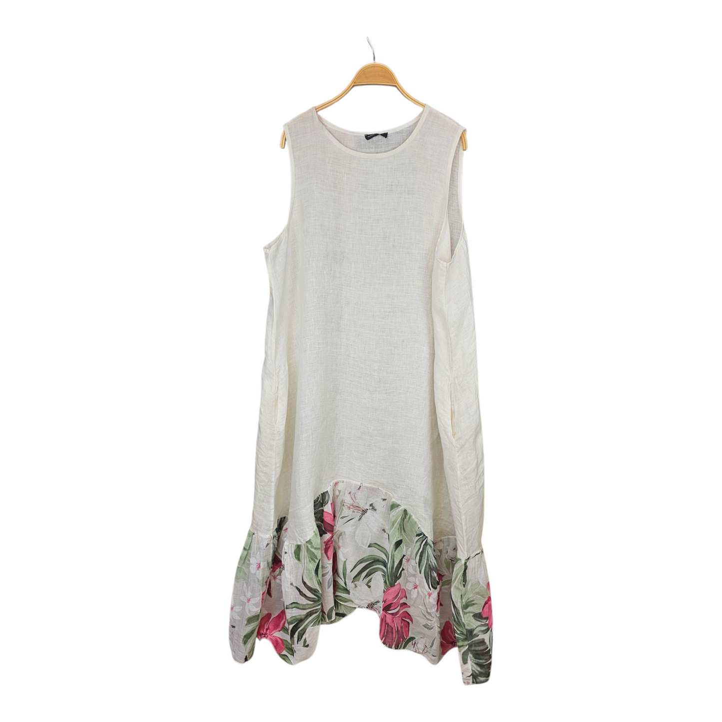 Vestido Lino Flower