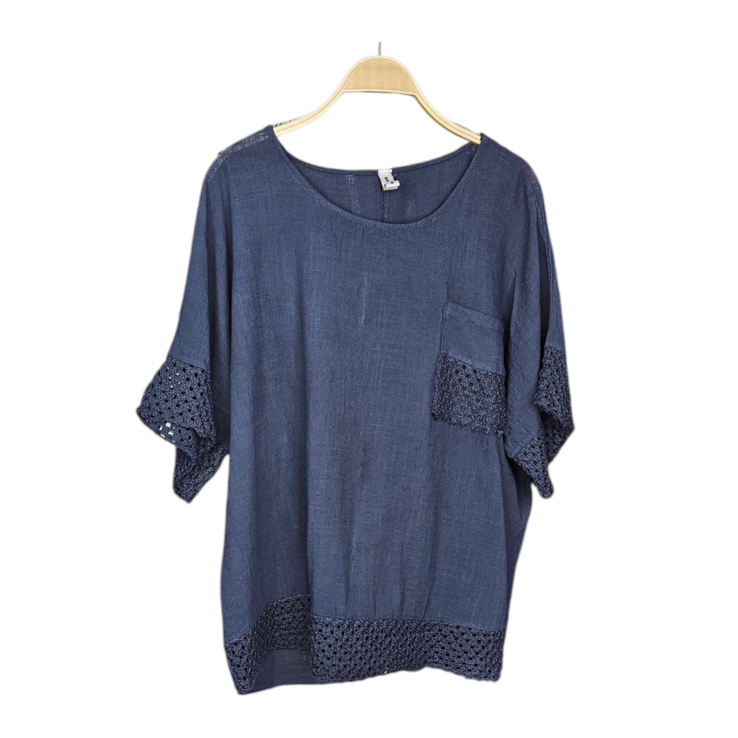 Camiseta Lino Bolsillo